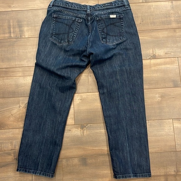 David Kahn short inseam Straight Leg Jeans Women’s 30 (fits 29/30) Dark Wash - Picture 3 of 8